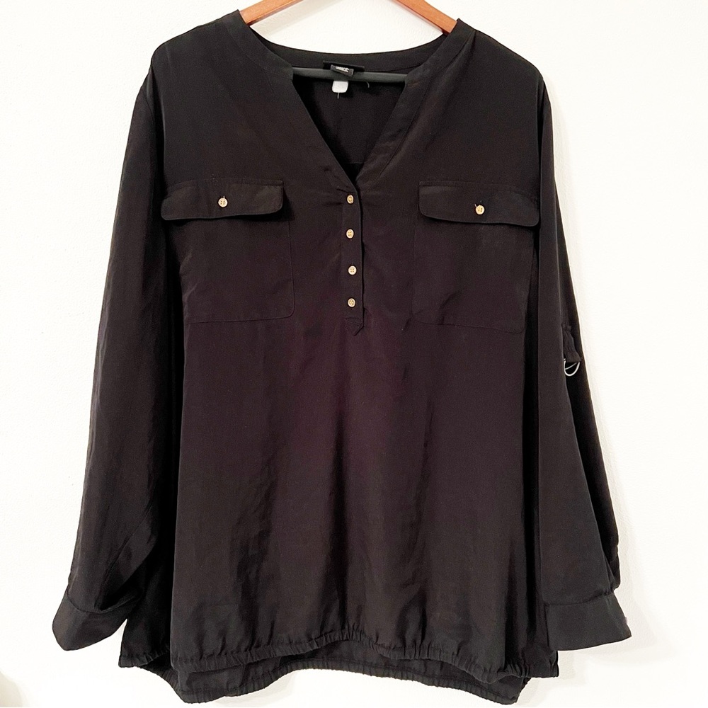 Lane Bryant Adjustable Sleeve Blouse-Size-26/28